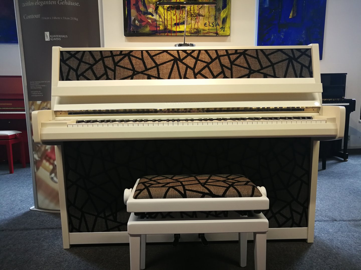 Grotrian-Steinweg Samba von 2014 in Weiß matt