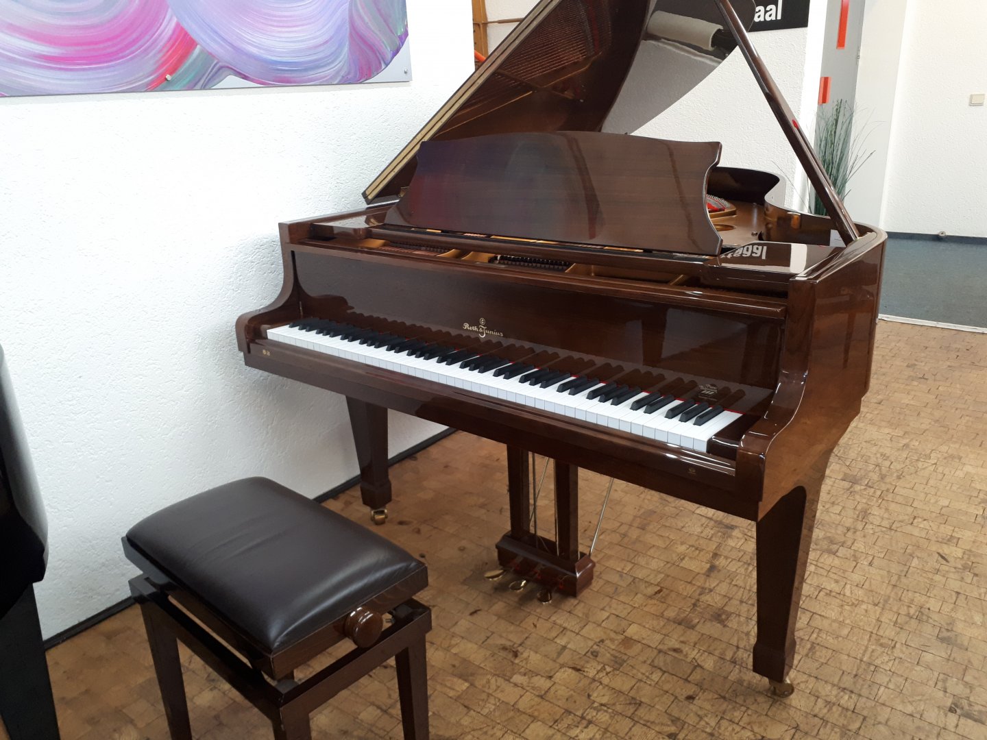 - Andere Marke - Roth & Junius 183 Flügel von 1993 in Nussbaum glänzend