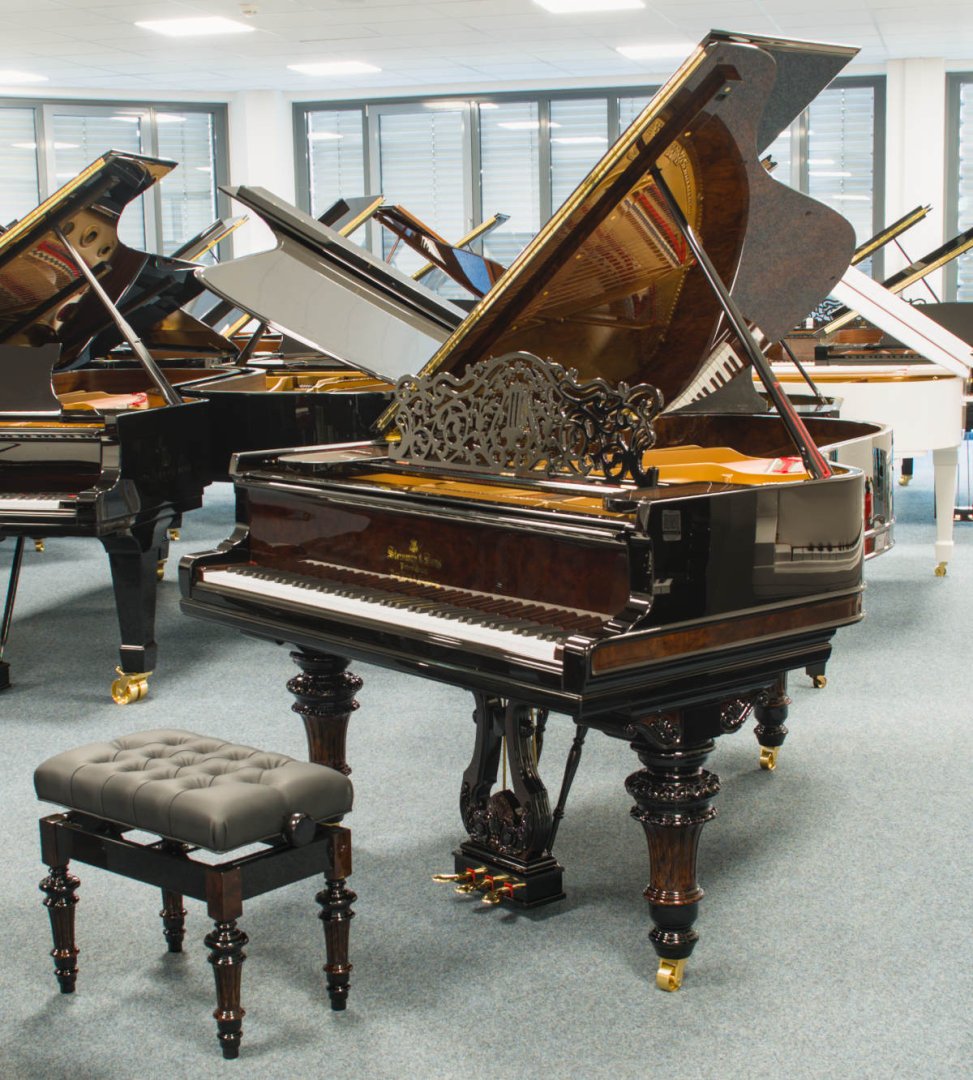 Steinway & Sons A-188 von 1900 in Schwarz glänzend